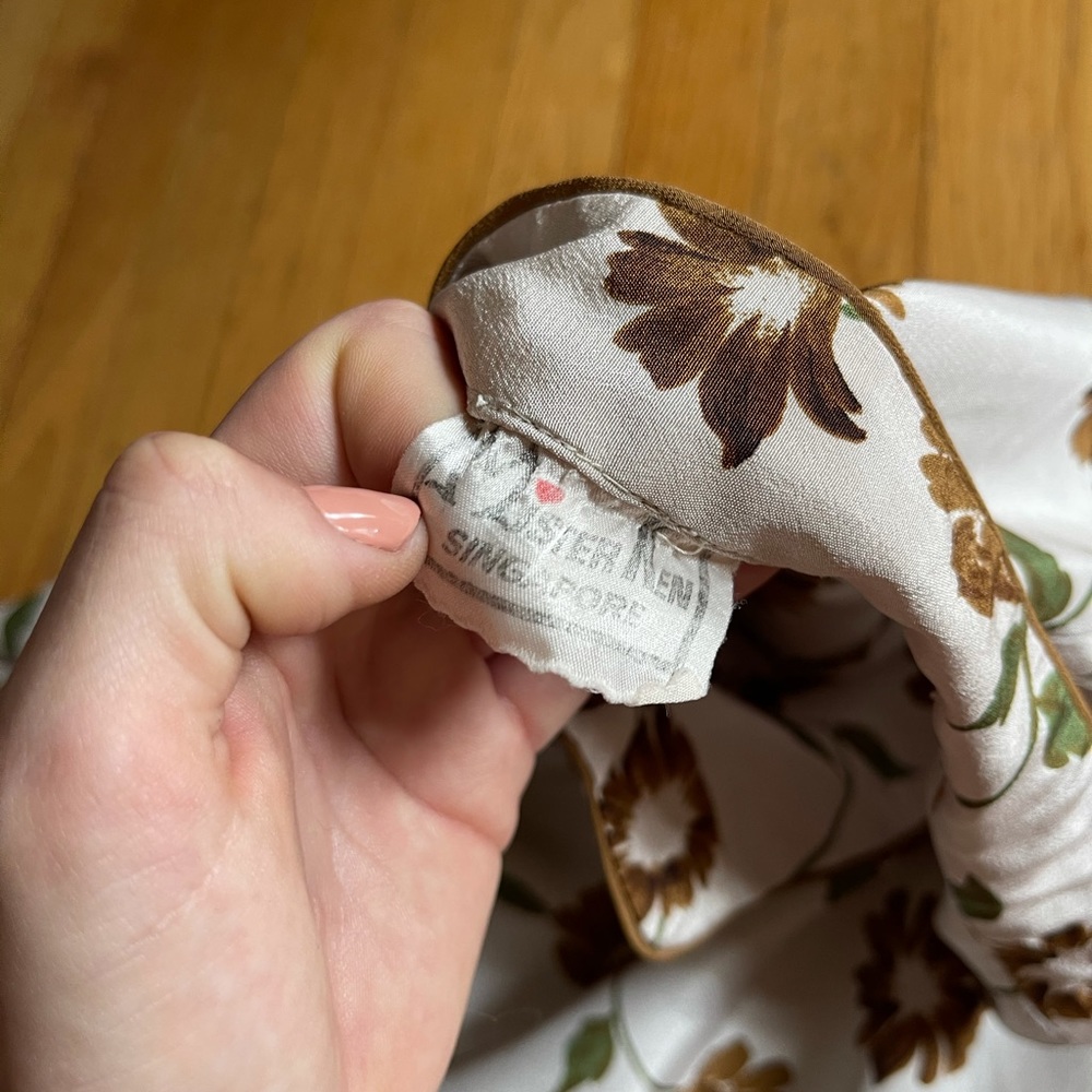 SOLD Vintage Mr. Ken Floral Disco Shirt - Picture 8 of 9
